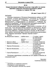 Сводка Московской губернской комиссии о ходе работ по изъятию церковных ценностей в Рогожско-Симоновском районе г. Москвы за 5 апреля 1922 года. [Не ранее 5 апреля 1922 г.]