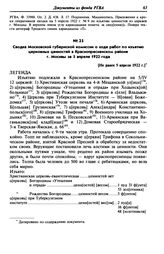 Сводка Московской губернской комиссии о ходе работ по изъятию церковных ценностей в Краснопресненском районе г. Москвы за 5 апреля 1922 года. [Не ранее 5 апреля 1922 г.]