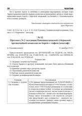 Протокол № 2 заседания Новониколаевской губернской чрезвычайной комиссии по борьбе с тифом (чекатиф). [г. Новониколаевск], 31 декабря 1919 г.