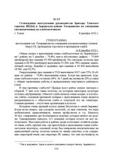 Стенограмма выступления руководителя бригады Томского горкома ВКП(б) в Зырянском районе Татарникова на совещании уполномоченных по хлебозаготовкам. г. Томск, 8 декабря 1932 г.