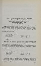 Заседание Государственной Думы. 19 января 1994 г. Обсуждение и принятие повестки дня заседания