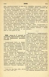 1881. Января 20. — О расходе на содержание параллельных отделений при Варшавском реальном училище