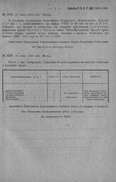 Приказ Революционного Военного Совета Республики № 1144. О порядке наградных представлений о вторичном награждении Орденом Красного Знамени. 25 июня 1920 г. (По Управлению по Командному Составу)