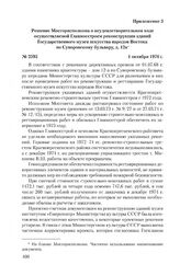 Приложение 3 к письму Государственного музея искусств народов Востока от 1 сентября 1980 г. Решение Мосгорисполкома о неудовлетворительном ходе осуществляемой Главмосстроем реконструкции зданий Государственного музея искусства народов Востока по С...