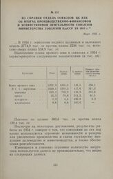 Из справки отдела совхозов ЦК КПК об итогах производственно-финансовой и хозяйственной деятельности совхозов Министерства совхозов КазССР за 1954 год. Март 1955 г.