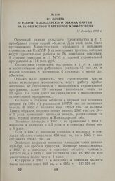 Из отчета о работе Павлодарского обкома партии на IX областной партийной конференции. 15 декабря 1955 г.