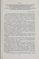 Из постановления Бюро Целинного крайкома партии об опыте работы механизированных отрядов по возделыванию зерновых культур в совхозах «Каменск-Уральский» Кустанайской области и «Минский» Целиноградской области. 23 февраля 1961 г.