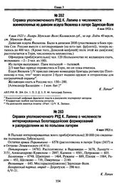 Справка уполномоченного РУД К. Лапина о численности военнопленных из дивизии есаула Яковлева в лагере Здунская-Воля. 4 мая 1921 г.