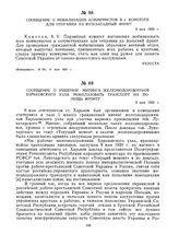 Сообщение о мобилизации коммунистов в г. Конотопе для отправки на Юго-Западный фронт. 8 мая 1920 г. 