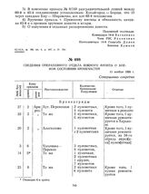 Сведения оперативного отдела Южного фронта о боевом состоянии бронечастей. 13 ноября 1920 г. 