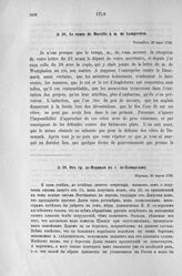 Донесения французского полномочного министра при русском дворе, Кампредона, и агента Маньяна, за 1725 и 1727 гг. От гр. де-Морвиля к г. де-Кампредону. Версаль, 28 марта 1726 г.