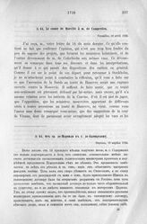 Донесения французского полномочного министра при русском дворе, Кампредона, и агента Маньяна, за 1725 и 1727 гг. От гр. де-Морвиля к г. де-Кампредону. Версаль, 18 апреля 1726 г.