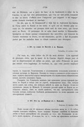 Донесения французского полномочного министра при русском дворе, Кампредона, и агента Маньяна, за 1725 и 1727 гг. От гр. де-Морвиля к г. Маньяну. Версаль, 31 октября 1726 г.