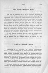 Донесения французского полномочного министра при русском дворе, Кампредона, и агента Маньяна, за 1725 и 1727 гг. От гр. де-Морвиля к г. Маньяну. Версаль, 3 апреля 1727 г.