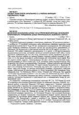 Сводка заместителя начальника 3-го района милиции Тобольского уезда. с. Черное. 27 октября 1921 г. 17 час. 15 мин