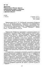 Директива Реввоенсовета Южного фронта реввоенсоветам армий и ревкомам по вопросам общей политики в Донской области. Г. Козлов, 5 апреля 1919 г.