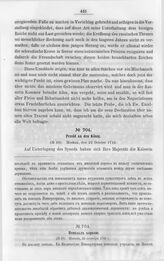 Дипломатические документы, относящиеся к истории России в XVIII столетии. Том IV. Июль-декабрь 1742 г. № 704. Пецольд королю. (№ 38). Москва, 22 октября 1742 г. 