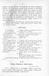 Приложение к Протоколу Верховного тайного совета от 8-го февраля 1727 г. Ведомость вещам и деньгам. 1727 г.