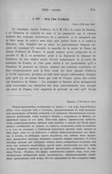 Нота Убри Талейрану. Париж, 17/29 августа 1804