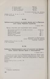 Требовательная ведомость на выдачу оружия для 1-го Партизанского отряда Червоного казачества. 2 апреля 1918 г. 