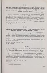 Письмо комиссара мобилизационного штаба Красной Армии Луганского района командованию советских войск на Украине с просьбой прислать оружие и снаряжение для сформированного отряда Красной Армии. 12 апреля 1918 г. 