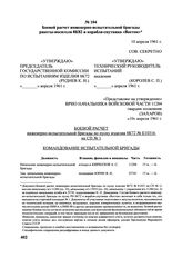 Боевой расчет инженерно-испытательной бригады ракеты носителя 8К82 и корабля- спутника «Восток». 10 апреля 1961 г. 