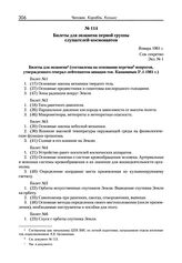 Билеты для экзамена первой группы слушателей-космонавтов. Январь 1961 г. 