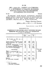 Рапорт А.В. Суворова Г.А. Потемкину о раздаче денежных наград солдатам, участвовавшим в сражении при Кинбурне. Кинбурн. 1787 г. октября 29