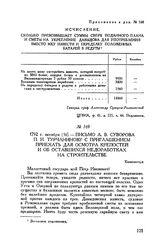 Приложение к письму А.В. Суворова П.И. Турчанинову. Исчисление сколько превозвышает суммы сверх поданного плана и сметы на укрепление Давыдова для употребления вместо мху извести и переделку положенных батарей в редуты