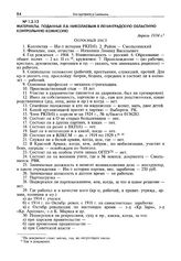 Материалы, поданные Л.В. Николаевым в Ленинградскую областную контрольную комиссию. Опросный лист. Апрель 1934 г.