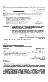 Постановление Президиума ЦК КПСС «О приглашении т. И. Броз Тито с визитом в СССР». 18 февраля 1965 г. 