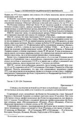 Приложение 4 к записке Донецкого обкома КП Украины в ЦК КПСС. Справка об объеме игровой нагрузки сильнейших клубных футбольных команд мира (составлена по данным зарубежной печати) 
