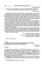 Сообщение МВД СССР в ЦК КПСС о чрезвычайном происшествии в Мытищинском районе Московской области. 27 мая 1958 г. 