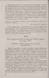 Таблица фактов ООН об эпидемии СПИД в Африке. 30 ноября 1998 г. 