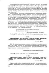 Телефонограмма председателя Вятского губисполкома в ЦИК о повышении цен на хлеб Уржумским Совдепом. 14 июня 1918 г.