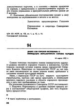 Декрет СНК Горской республики о ликвидации неграмотности горских народов. 14 марта 1922 г.