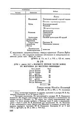 1792 г. апреля 24. — Маршрут первой части войск от Могилева до местечка Винницы