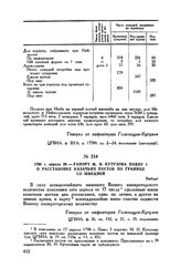 1798 г. апреля 30. — Рапорт М.И. Кутузова Павлу I о расстановке казачьих постов на границе со Швецией. Выборг