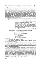 Приложение к письму М.И. Кутузова генералу от инфантерии Д.И. Лобанову-Ростовскому. Ведомость расформированным полкам