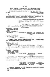 Приложение к отношению П.М. Волконского П.X. Витгенштейну. 1813 г. марта 8 (20). — Сведения о численности войск противника