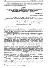 Агентурная сводка № 8 сотрудника Секретного отдела ГПУ по наблюдению за иностранными защитниками, прибывшими для участия в процессе. 9 июня 1922 г. 