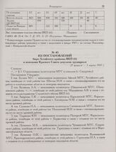 Из постановлений бюро Алтайского крайкома ВКП(б) и исполкома Краевого Совета депутатов трудящихся. 27 февраля-3 марта 1943 г.