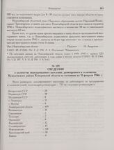Сведения о количестве эвакуированного населения, размещенного в сельсоветах Кузедеевского района Кемеровской области по состоянию на 11 февраля 1946 г.
