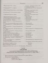 Сведения о численности эвакуированного населения, размещенного в Кузедеевском районе Кемеровской области на 1-ое июня 1946 г. 