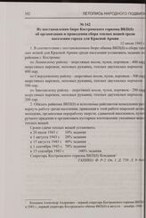 Из постановления бюро Костромского горкома ВКП(б) об организации и проведении сбора теплых вещей среди населения города для Красной Армии. 12 июля 1943 г.