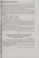 Из протокола № 43 заседания Буйского райисполкома о выполнении спецоборонных заказов Буйским райпромкомбинатом. 11 ноября 1941 г.