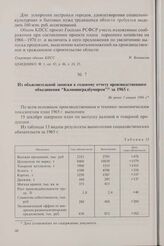 Из объяснительной записки к годовому отчету производственного объединения «Калининградбумпром» за 1965 г. Не ранее 1 января 1966 г.