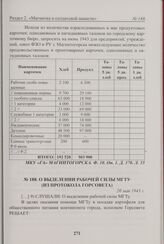 О выделении рабочей силы МГТУ (из протокола Горсовета). 20 мая 1943 г. 