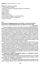 Спецсводка № 18 Информационного отдела ОГПУ о недочетах колхозного строительства в Нижне-Волжском крае по материалам на 10 мая 1929 г. 4 июня 1929 г.