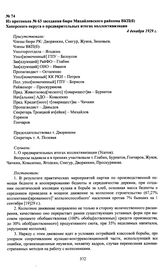 Из протокола № 63 заседания бюро Михайловского райкома ВКП(б) Хоперского округа о предварительных итогах коллективизации. 4 декабря 1929 г.